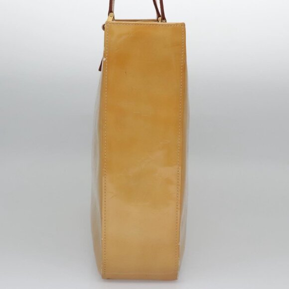 LOUIS VUITTON Monogram Vernis Columbus Tote Bag Beige M91023 LV Auth th5734 - Picture 4 of 16